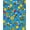 Blue, Pattern 4, variant on ODIKA 4' x 6' Machine Washable Non-Slip Area Rug, Whimsical bee High Traffic Rug, Green, 720892
