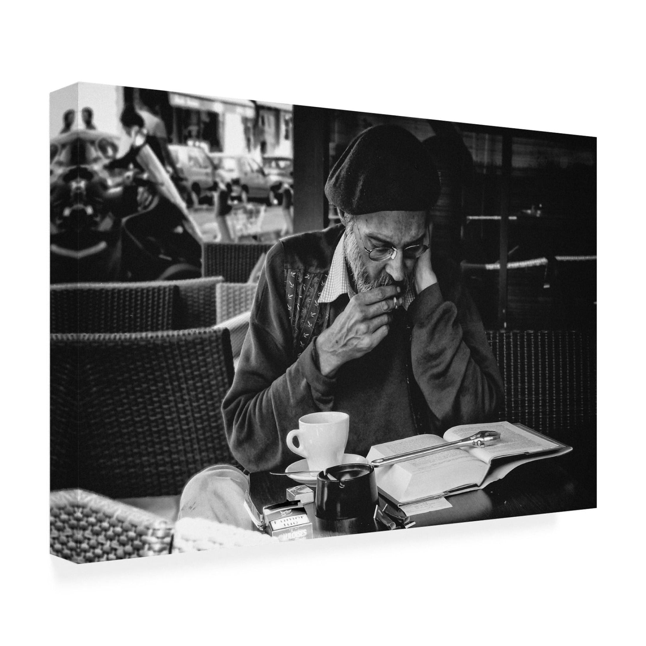 Canvas Wall Art - Abilio Silveira 'All The Reading Tools' Wall Art for Living Room, Bedroom, or Office Décor by Trademark Fine Art - 19 x 12 Inches