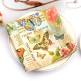 thumbnail image 1 of Serviettes Jetables Imprimées Colorées Design Papillon Hôtel Café Fête Mariage Serviette en Papier Carrée Napperons Qualité Alimentaire 02 20 Pcs, 1 of 5