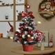 thumbnail image 2 of ¡Oferta DagobertNiko! Mini árbol de Navidad artificial preiluminado | Incluye luces pequeñas, bolas navideñas, lazo de piña, pentagramas y base para bolsa | Abeto Majestuoso - 40 cm, 2 of 7