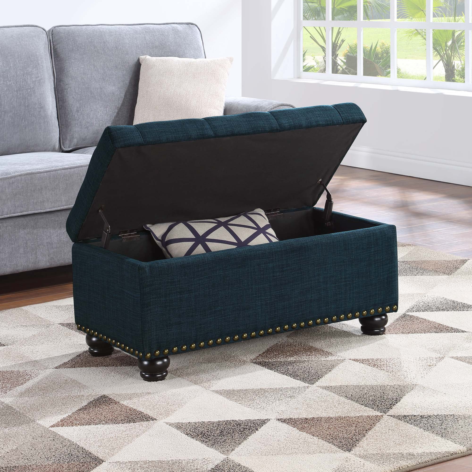 Convenience Concepts Designs4Comfort 7th Avenue Storage Ottoman Bench