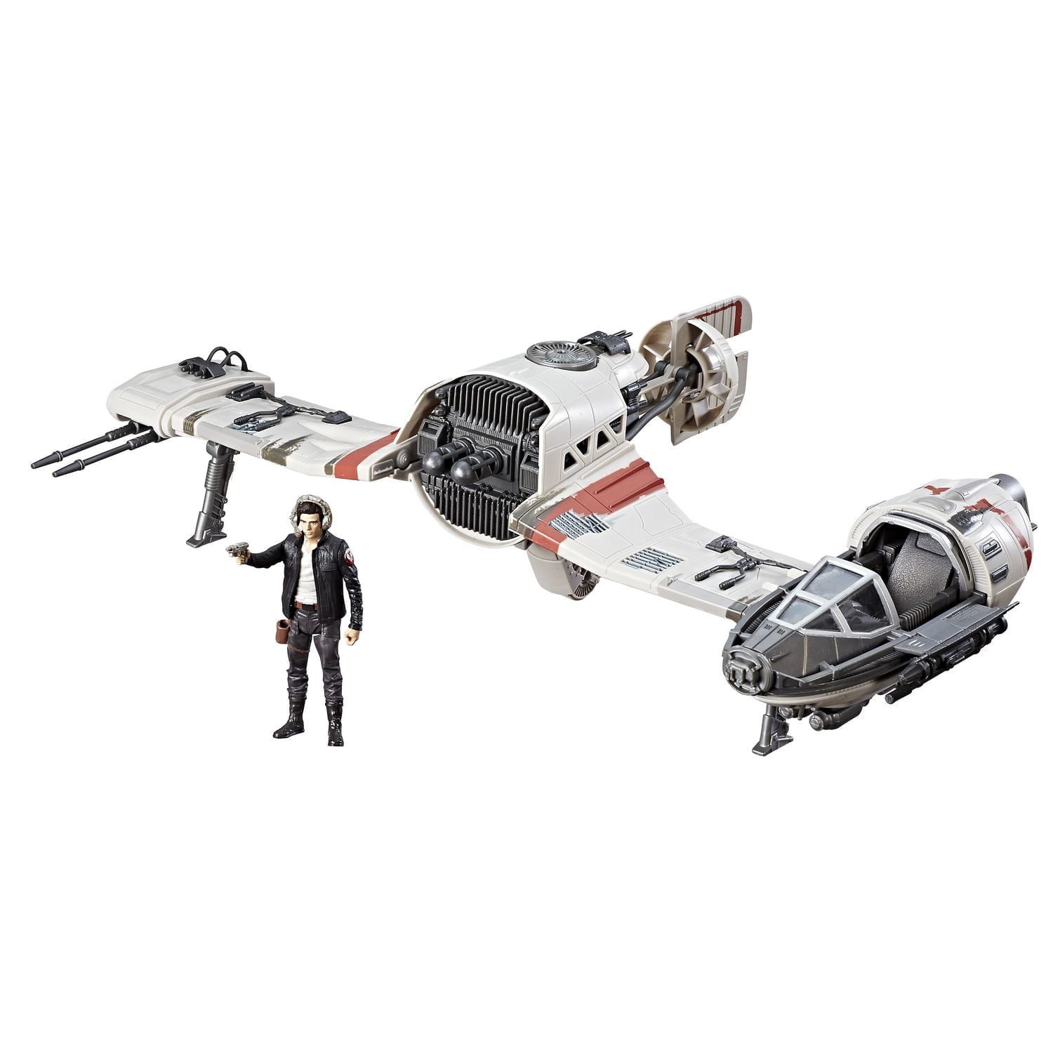 Star Wars Force Link - Speeder à ski de la Résistance et figurine du capitaine Poe Dameron
