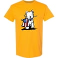 thumbnail image 3 of Inktastic Us Flag Westie T-Shirt, 3 of 5