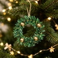 thumbnail image 2 of Christmas Candle Rings Holder 1pc, Small Artificial Berry Wreath for 3 Inch Pillar Candles, PVC Faux Greenery Candle Ring, Rustic Table Centerpiece, Wedding Decor, 2 of 5