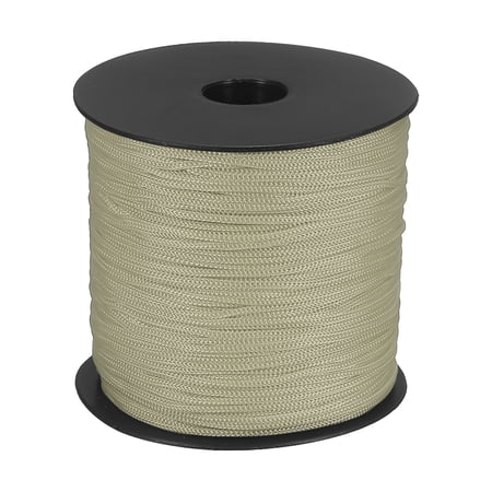 Uxcell 1/8 Inch Hollow Braided Polypropylene Rope, 492ft Utility Cord Waterproof String for Clothesline Camping Crafting Outdoor Golf Courses, Camel Gray