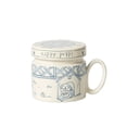 thumbnail image 1 of Taza de café con tapa, 1 pieza de cerámica esmaltada con diseño de perrito, capacidad de 355 ml for oficinas o cafeterías., 1 of 8
