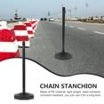 thumbnail image 3 of BESTYASH Poste De Advertencia Para Control De Multitudes En Exterior Material Premium Negro, 3 of 8