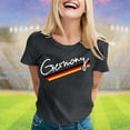 thumbnail image 1 of iTNHFP T-Shirts Femmes Hauts Tendance 2025 Affaires Mode Décontractée Manches Courtes Col Rond T-Shirt Imprimé Ample, 1 of 3