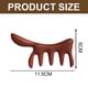 thumbnail image 2 of Peine de madera natural con dientes anchos para masaje del cuero cabelludo, peine de madera para hombres y mujeres, 2 of 5
