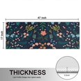 thumbnail image 5 of Kitchen Rugs Sets Of 2,Pioneer Flower Floral Print Pattern Anti Fatigue Kitchen Mat Rugs Non Slip Washable,Decorative Kitchen Floor Mats for Kitchen,Sink,Laundry,17"X47", 5 of 5