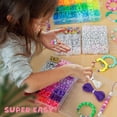 thumbnail image 4 of Kit para hacer pulseras Gionlion, 4200 piezas, cuentas de poni, 48 colores, 4 of 7