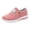Pink, variant on Platform Sneakers for Women Breathable Round Toe Chunky Bottom Slip on Low Top Side Zipper Flat Comfortable Walking Shoes Pink Size 7