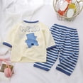 thumbnail image 4 of Toddler Pajamas Rayon Made From Bamboo 2 Piece Long Sleeve Pajama Set Kids Pajamas Boys Girls Snug Fit Pjs Set,bedtime 6-12 Months 12-24 Months 2t 3t 4t 5t 6t 7t 8t 9t Children Blue 2-3 Years, 4 of 4
