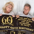 thumbnail image 4 of Happy 50th Birthday Gifts Throw Blanket for Men 50 Years Ago 1973 Birthday Gift Ideas for Women Wife Husband Soft Black Gold Flannel Fleece Blanket for Sofa Couch Party Decorations, 55'' x 70'', 4 of 5
