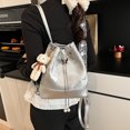 thumbnail image 3 of Bolso bandolera estilo universitario de alta calidad para mujer, mochila informal sencilla con cordón de gran capacidad, 2025, 3 of 5