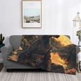 thumbnail image 2 of Rozeui Sunset Meditating Doberman for Flannel Blanket, Soft Fuzzy Plush King Blanket for Winter, Thick and Warm All-Season Bed Throw-50"x40", 2 of 6