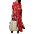 thumbnail image 1 of Robe de Plage Imprimée pour Femmes à Manches Courtes Grande Taille, 1 of 5