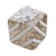 thumbnail image 1 of Adorno de caja de regalo navideña con lentejuelas, colgante en miniatura, decoración navideña para chimenea de hotel, artículos para fiestas de Lazo blanco, 1 of 8