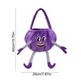 thumbnail image 3 of Halloween Pumpkin Candy Buckets Baskets with Legs, Halloween Goodie Candy Treat Snack Cookie Gift Wrap, Party Favors Supplies Decorations - Purple, 3 of 6