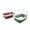 Dusky Pink & Dark Sea Green, variant on SAMMART Set of 2 9.2L (2.37Gallon) Collapsible Tub with Handle - Portable Outdoor Picnic Basket/Crater - Foldable Shopping Bag - Space Saving Storage Container