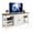 White, variant on UFORIC TV Stand for Up to 65 Inch TV, Farmhouse Entertainment Center with Power Outlets & Storage for Living Room, White