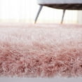 thumbnail image 5 of SAFAVIEH Vegas Aditi Modern Shag Area Rug, 3' x 3' Round, Pink, 5 of 9