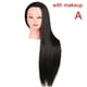 thumbnail image 1 of Mannequin Head With Hair Styling Dye Cutting Hairdresser Training Head, 1 of 4