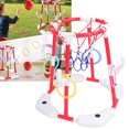 thumbnail image 1 of Pool Basketball Hoop, Endless Fun 2 in 1 Safe Floating Basketball Hoop with Pump Ball for Poolside Red, 1 of 7