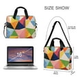 thumbnail image 3 of FORMRS 16" Laptop Bag Carrying Sleeve Case with Handle Travel Shoulder Briefcase, Minimalist Triangles, 3 of 8