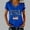 Blue, variant on MAIHAN Usa 250th Anniversary T-Shirt American Flag Shirts Plus Size American Flag Shirts Short Sleeve Spring Summer Tops Patriotic Freedom Semiquincentennial Shirt for 250th Year