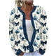 thumbnail image 2 of Cárdigan informal de punto con estampado navideño para mujer, chaqueta con botones y abrigo para mujer, 2 of 5