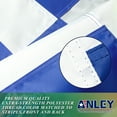 thumbnail image 3 of Anley EverStrong Series Greece Flag 3x5 Ft - Embroidered and Sewn Stripes 210D Polyester - Greek National Banner Flags, 3 of 7