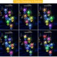 thumbnail image 3 of 2 campanillas de viento solares, campanillas de viento de ángel que cambian de color, móvil decorativo LED, luces de carillón de viento impermeables al aire libre para jardín, patio, ventana, 3 of 5