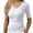 White, variant on Cqxid525 Womens Tops Women's Short Sleeve Boat Neck Shirts Ruched Side Slim Fit Basic Casual T Shirts Summer Casual Tee Tops