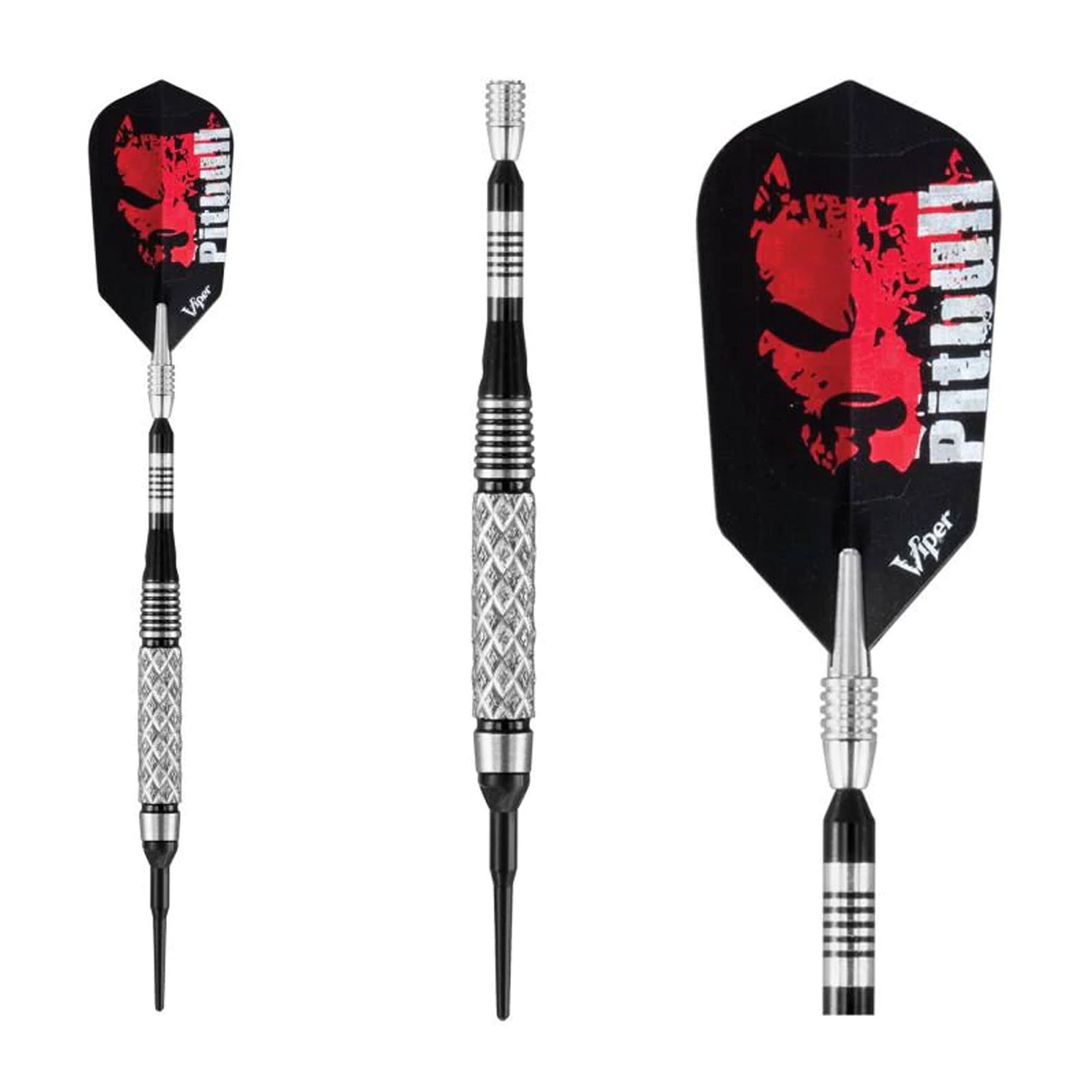 Viper Pitbull 90 Percent 18 Gram Tungsten Soft Tip Diamond Cut Barrel Darts