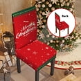 thumbnail image 2 of Juego de 4 fundas para sillas navideñas con estampado navideño, protector de muebles para comedor, 2 of 5