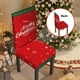 thumbnail image 4 of Juego de 4 fundas para sillas de comedor navideñas, 4 piezas de fundas elásticas para sillas de cocina, funda lavable para sillas, 4 of 5