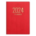 thumbnail image 3 of Ximing 2024 Carnet de Planificateur Cahier d'Apprentissage Planificateur Mensuel Bloc-Notes Journal Journal Calendrier Livre Livre de Disques Planificateur Quotidien Non Daté Rouge, 3 of 10