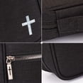 thumbnail image 4 of Montana West Church Bag for Women Men Protective Bible Cover with Leather Bookmark, Black, 4 of 7