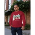 thumbnail image 3 of Old Glory Mens Christmas Dachshund Weiner Winter Wonderland Long Sleeve T Shirt, 3 of 6