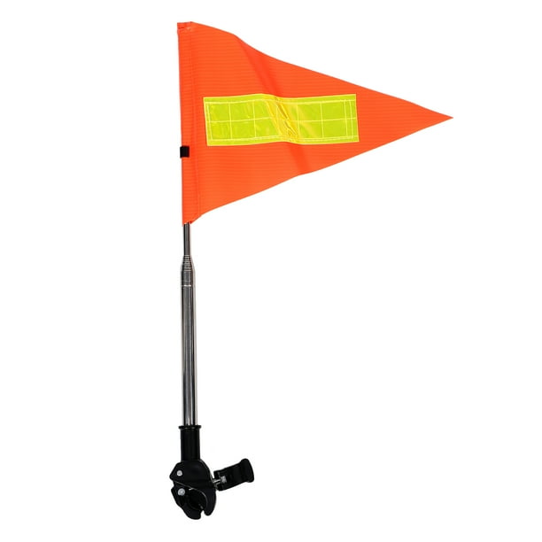 BRIGHTFUFU Asta de bandera para carrito de golf, carrito de golf reflectante, bandera de seguridad, poste telescópico, bandera de seguridad para sillas de ruedas