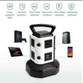 thumbnail image 2 of CJC Surge Protector Power Strip Tower 7-15 Outlets 2 USB Ports Charging Station with 6ft Heavy Duty Extension Cord for Home Office Dorm, 2 of 6