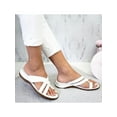 thumbnail image 5 of Bellella Women Flat Platform Espadrilles Sandals Ladies Summer Beach Thong Ring Shoes, 5 of 7