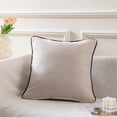 thumbnail image 3 of Decorative Throw Pillow for Sofa Bed Chair, Minimalist Solid Accent Cushion with Piped Edge for Modern Home Comfort and Styling, 3 of 9