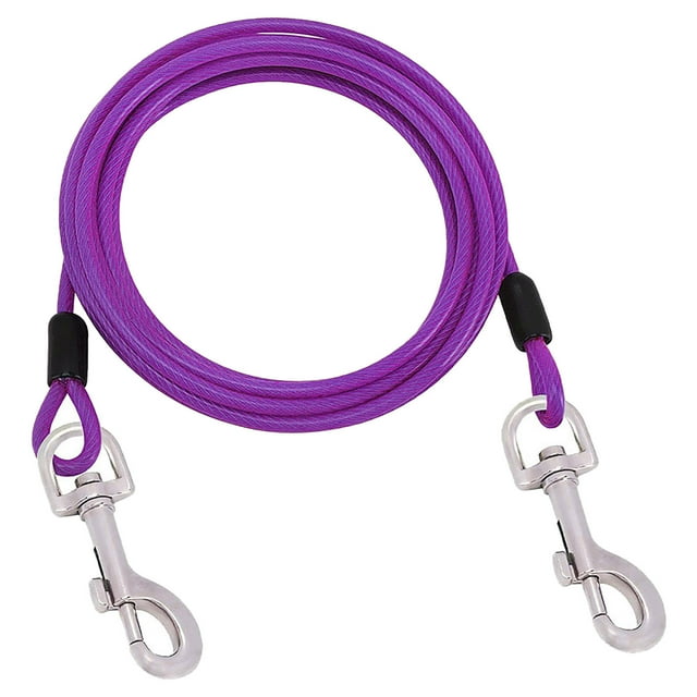 Dog Tie Out 8m Long Dog Leash With Swivel Clips Chains For Outside Yard Camping 1pc