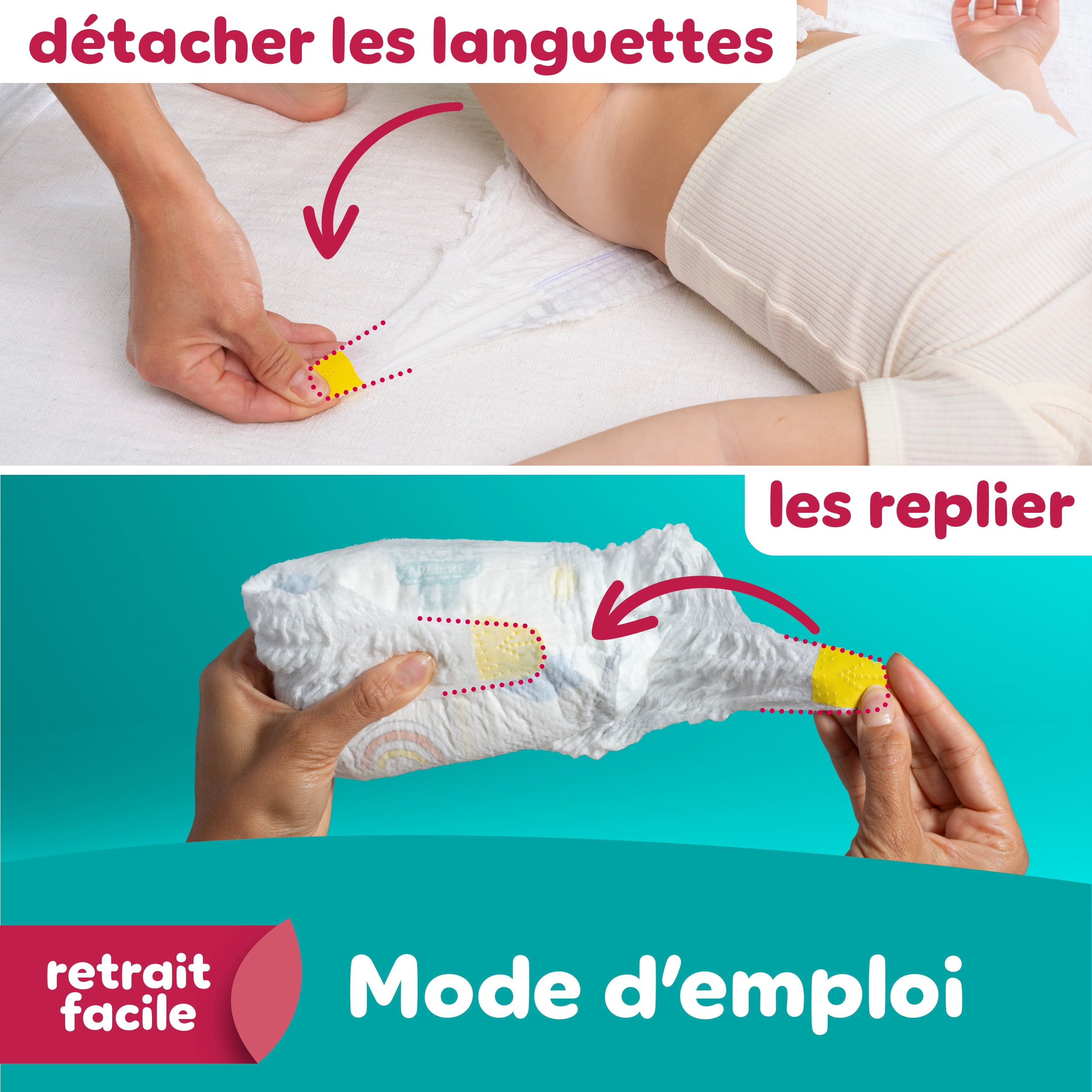 Pampers Diapers - Swaddlers 360° - Size 7, up to 100% Leakproof Comfy Dry Fit, EZ Off Tabs Designed for Easy Changes, Pull On Diaper