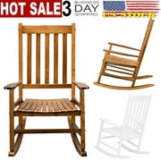 Yinke 68.5*86*115CM Square Wooden Rocking Chair Original Color