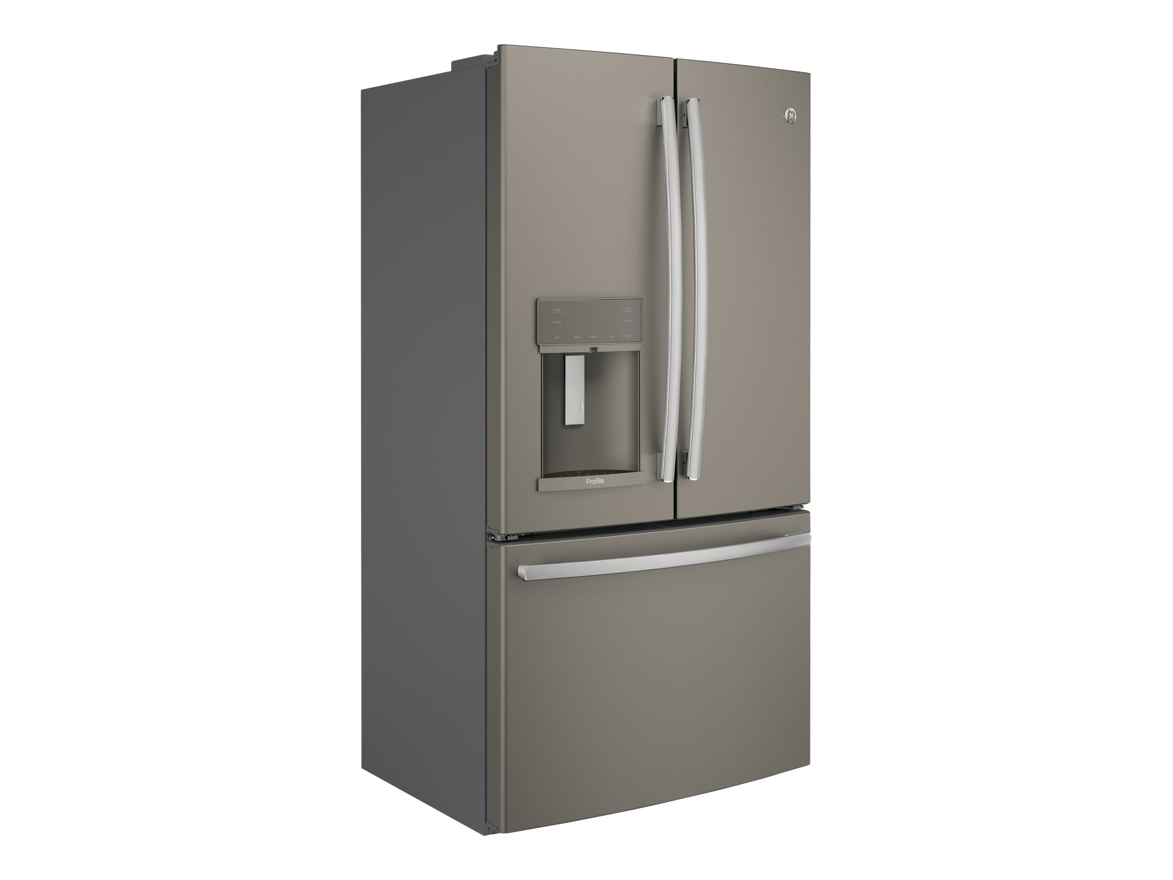 Ge Profile Pye22kmkes Refrigerator Freezer French Style With Water Dispenser Ice Dispenser Freestanding Width 35 7 In Depth 31 3 In Height 69 9 In 22 2 Cu Ft Slate Walmart Com Walmart Com