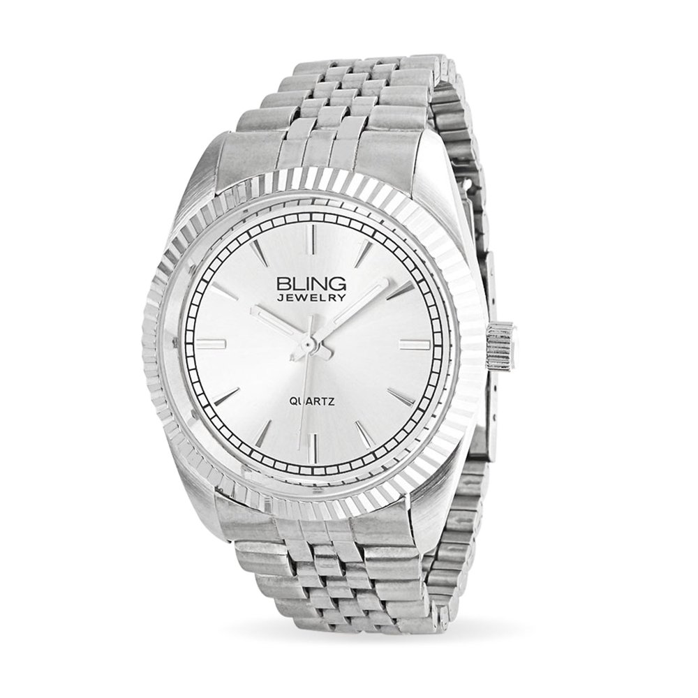 Bling Jewelry - Fashion Mens Executive Wrist Bracelet Watch For Men