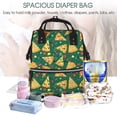 thumbnail image 5 of Daiia Pizza Large Capacity Baby Bag Waterproof Stylish Diaper Bag Mummy Backpack Adjustable Straps Diaper BagBaby Essentials Bag, 5 of 6